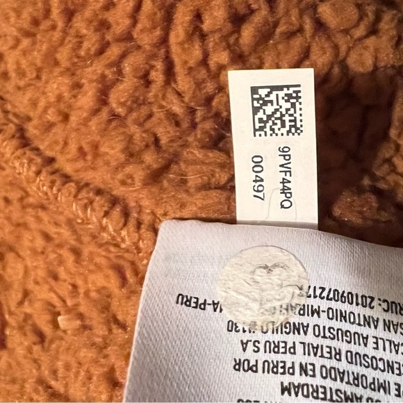 American Eagle Brown Sherpa Hoodie Size Medium - Picture 7 of 9